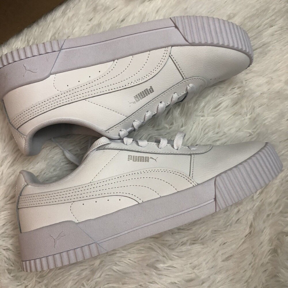 Puma Carina Sneakers Women Size 10 White Shoes Casual Platform New
